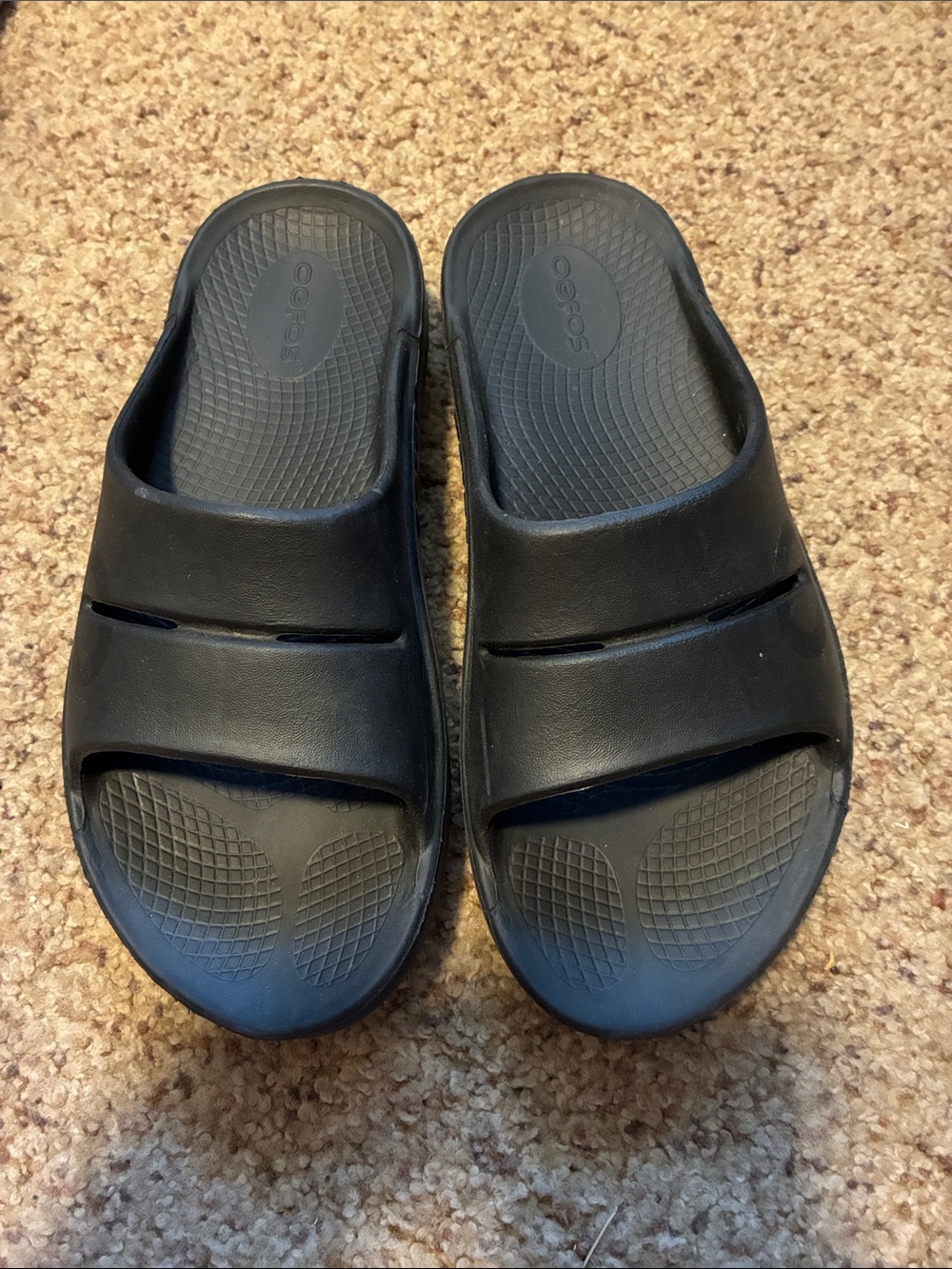 OOFOS OOAHH Sandal Recovery Slide Footware Unisex Black Men’s Size 5 Women’s 7